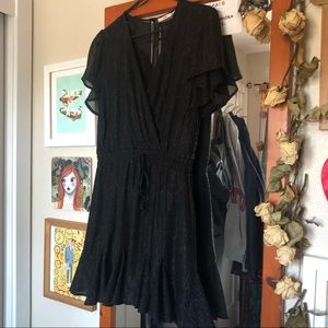 FRANCESCA’S Miami Black Glitter Dress